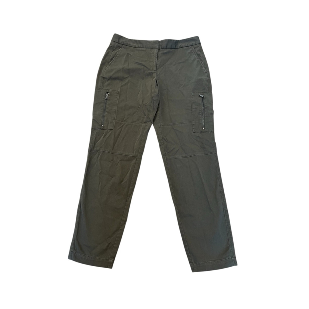 NORDSTROM Signature Olive Green Cargo Pants Women’s Stretch Utility Ankle